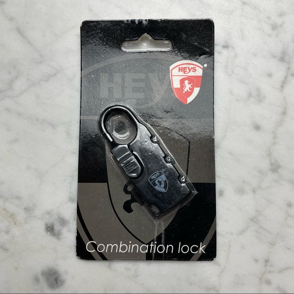 NWT HEYS Black Grey Gym Locker Combination Lock Set It Yourself